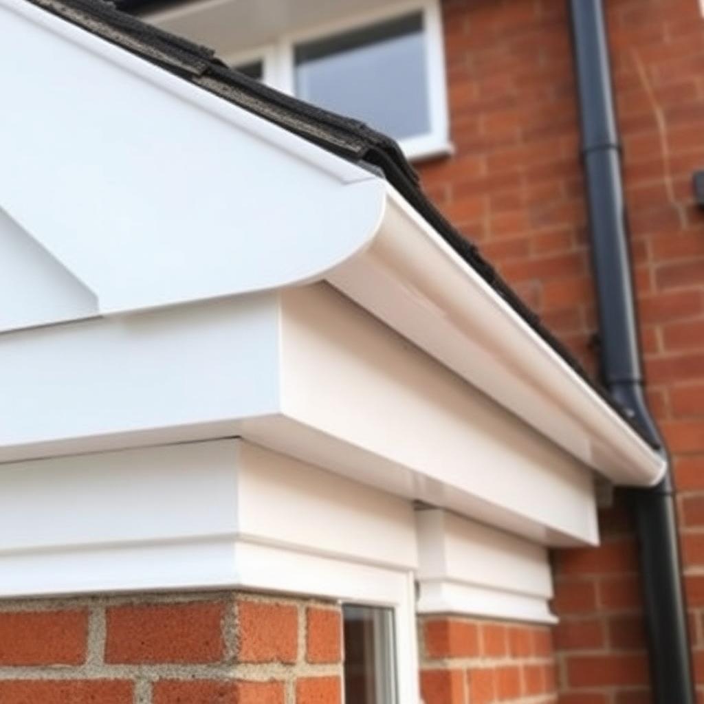 New white fascias and guttering