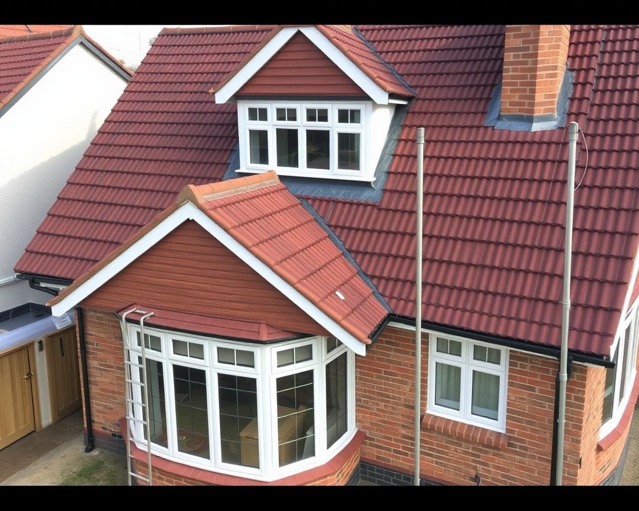 Complete re-roof with red clay tiles